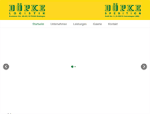 Tablet Screenshot of doepke-logistik.de